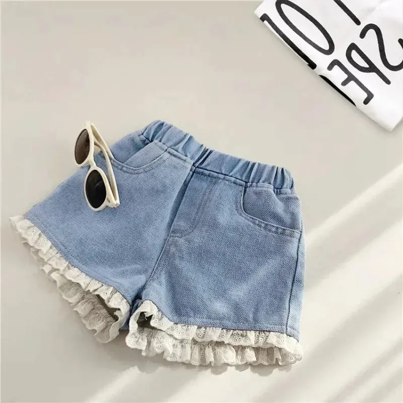 3-10 Years Kids Autumn Kids Jeans 2024 New Summer Casual Clothes Solid Baby Denim Pants Soft Girls Fashion Trousers for Children