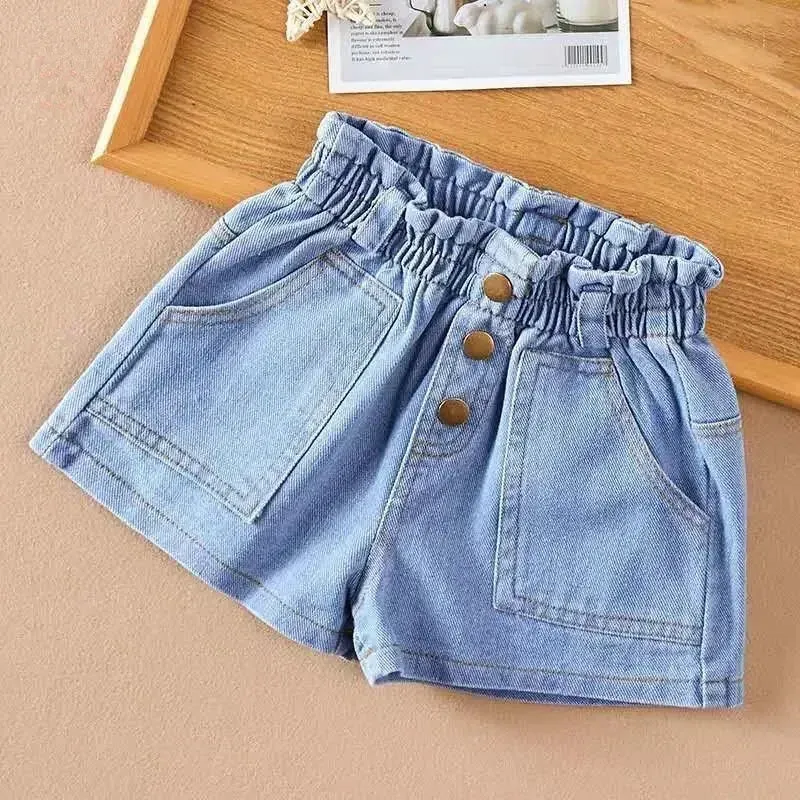 3-10 Years Kids Autumn Kids Jeans 2024 New Summer Casual Clothes Solid Baby Denim Pants Soft Girls Fashion Trousers for Children