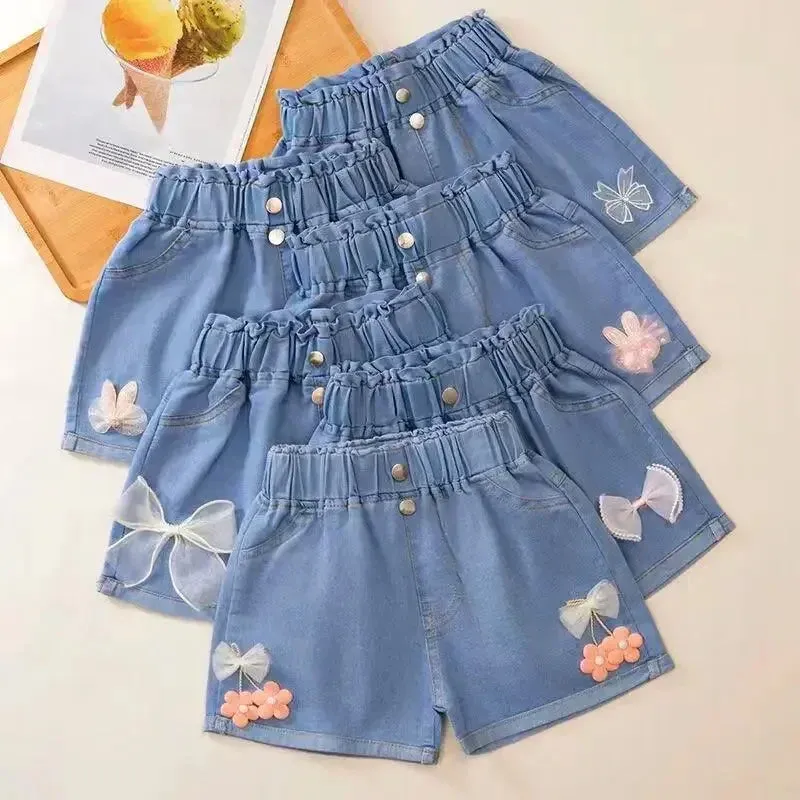 3-10 Years Kids Autumn Kids Jeans 2024 New Summer Casual Clothes Solid Baby Denim Pants Soft Girls Fashion Trousers for Children