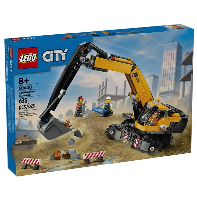 60420 LEGO® City Big Vehicles Yellow Construction Excavator