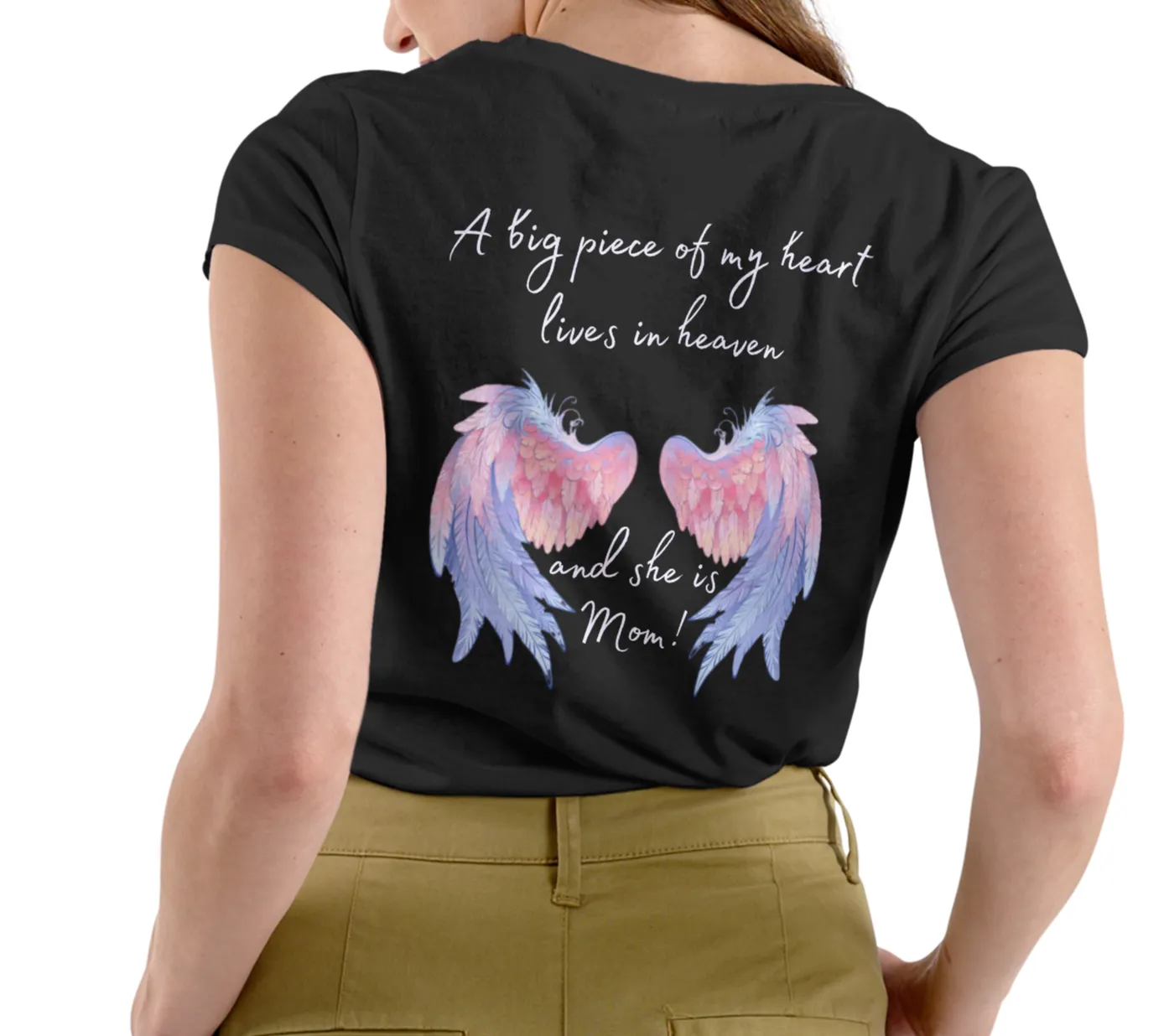 A Piece of My Heart Is in Heaven - Mom Tribute Shirt