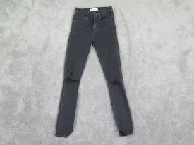 Abercrombie & Fitch Jeans Women 23\000 Black The Super Skinny Ankle High Rise