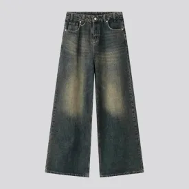 Baggy men's aged jeans