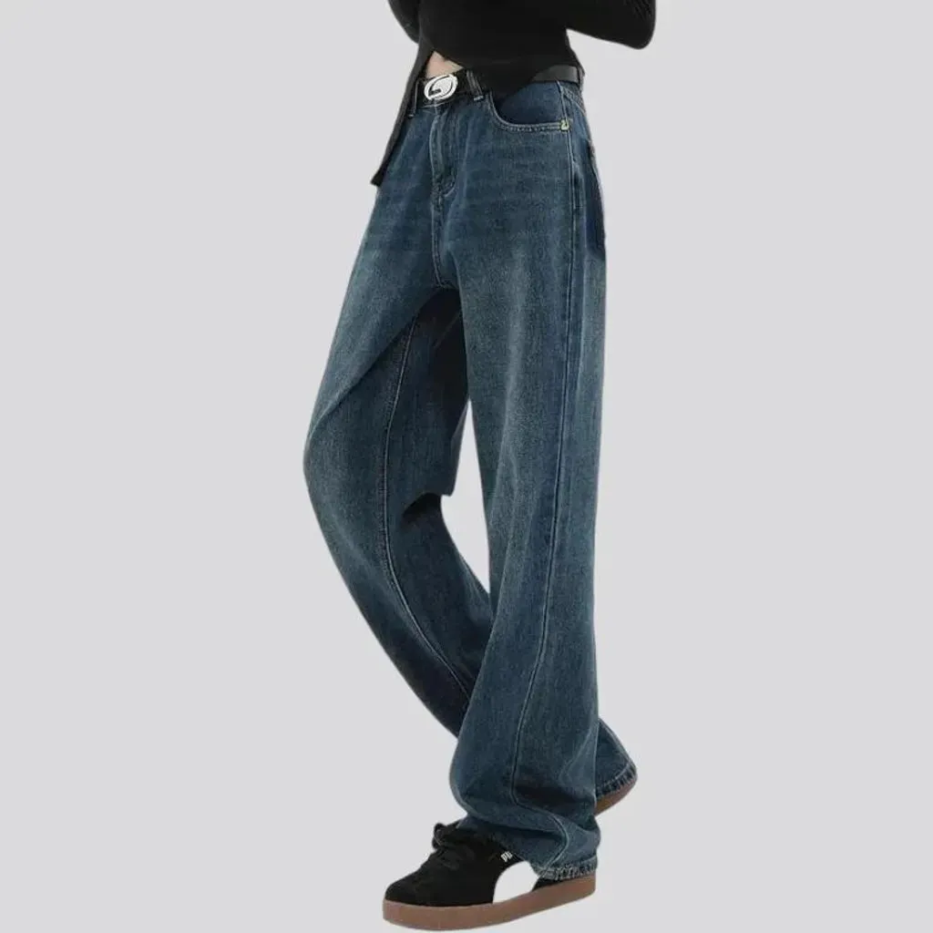 Baggy women's retro jeans