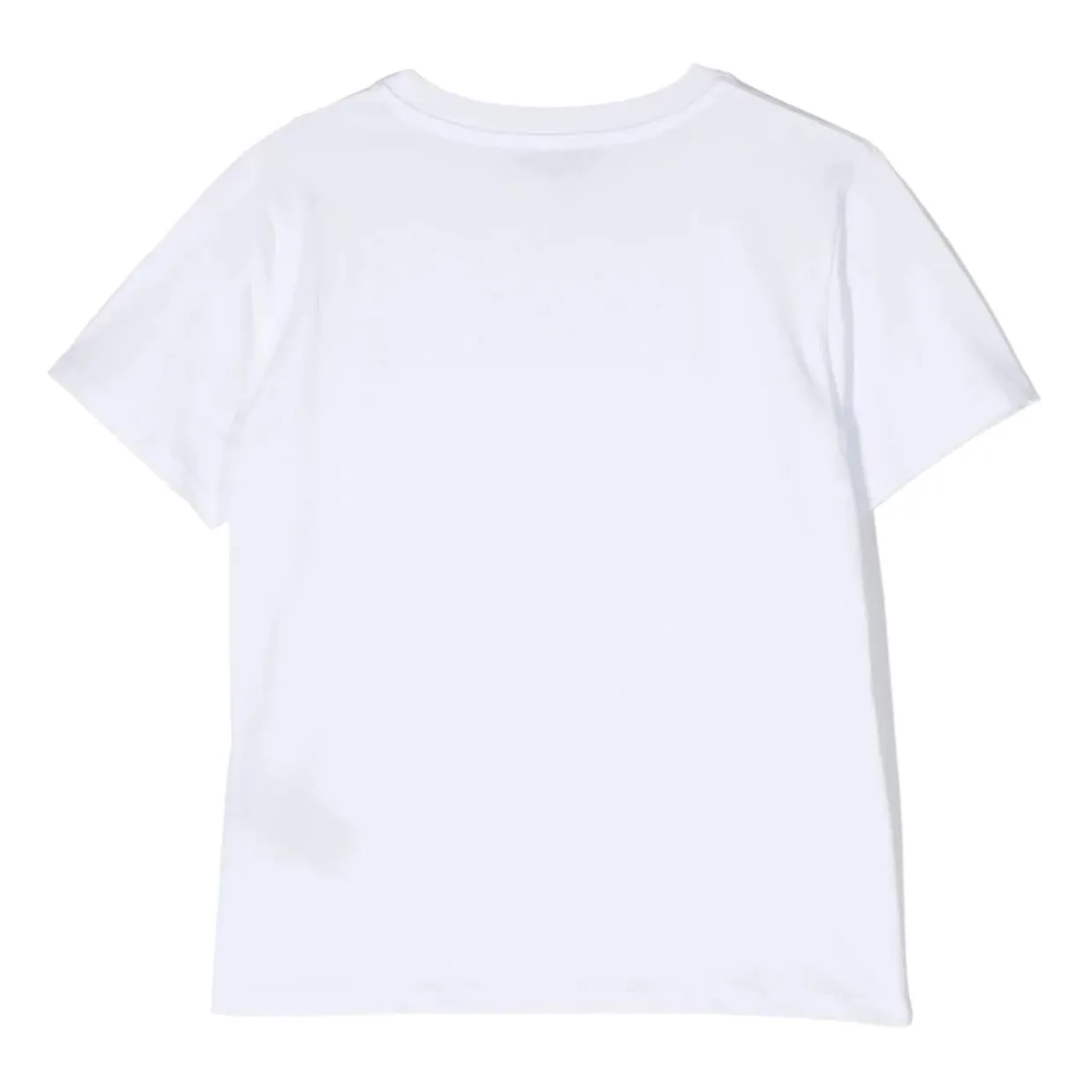 Balmain Kids Iridescent Logo White T-Shirt