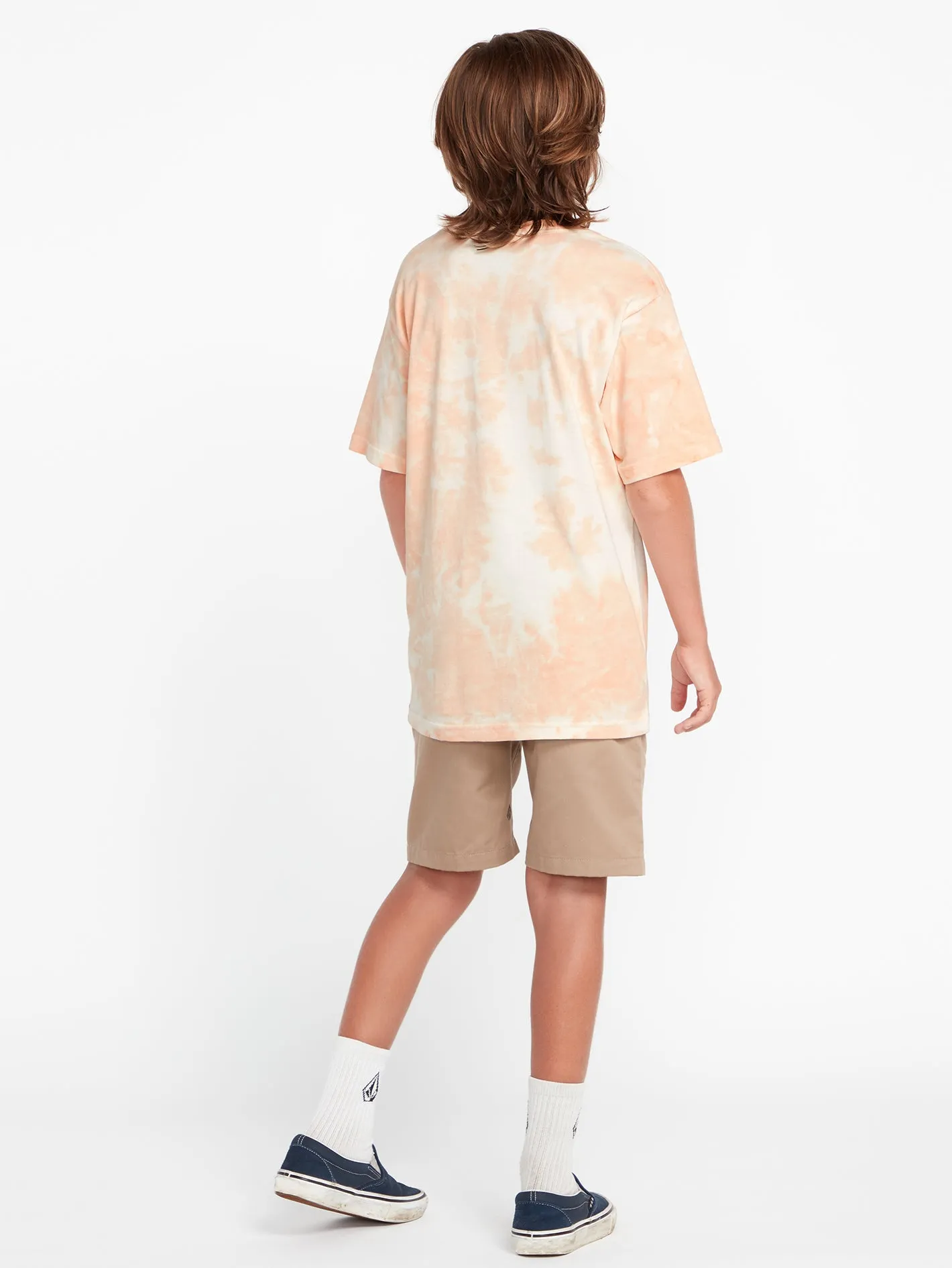 Big Boys Iconic Stone Dye Short Sleeve Tee - Summer Orange