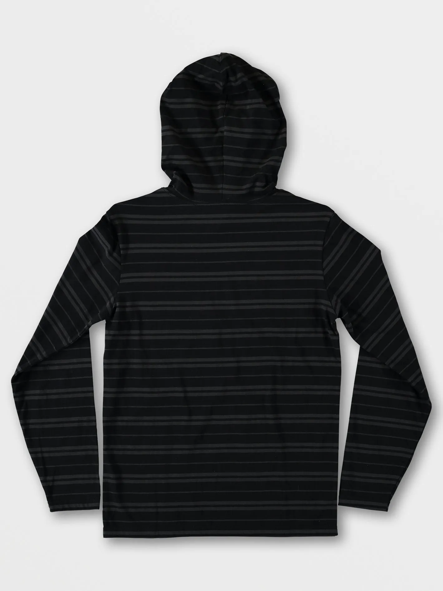 Big Boys Parables Striped Hooded Shirt - Black