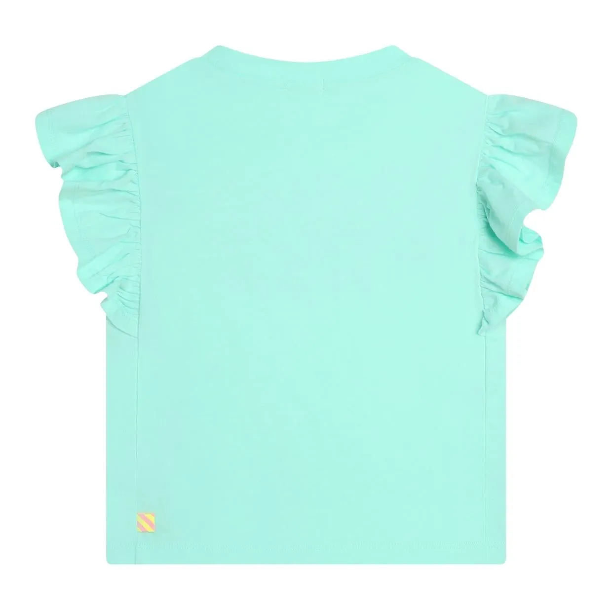 Billieblush Sequins Slogan Aqua T-Shirt