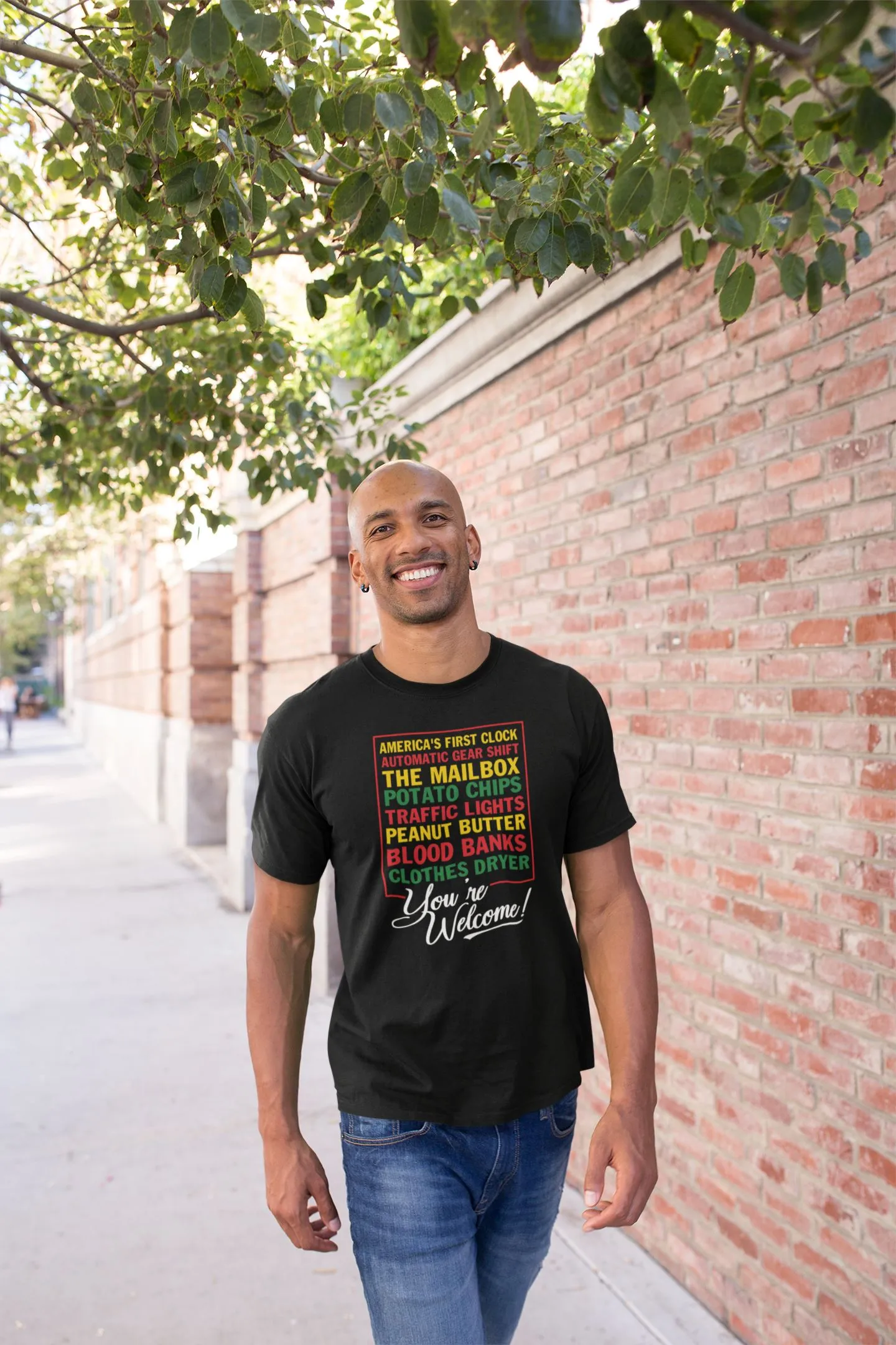 Black Inventions You're Welcome T-shirt