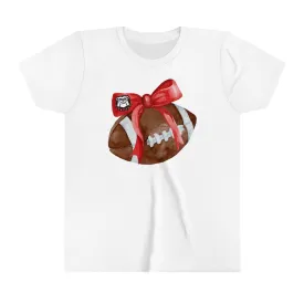 Cedartown Football and Bow KIDS Youth Short Sleeve Tee