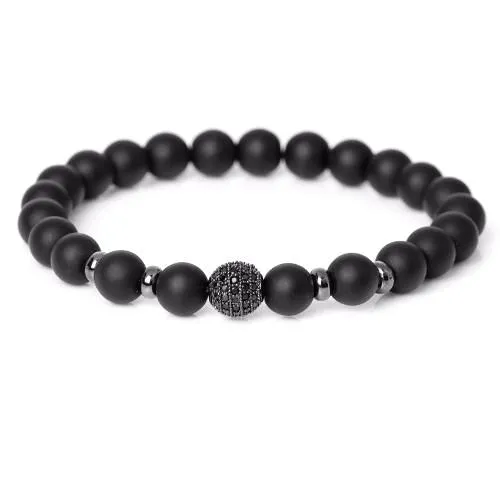 Classy Men Bracelet Matte Black