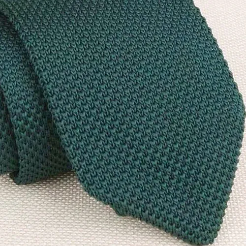 Classy Men Solid Jade Green Knitted Tie