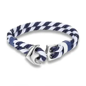 Classy Men Striped Anchor Bracelet | 3 Styles