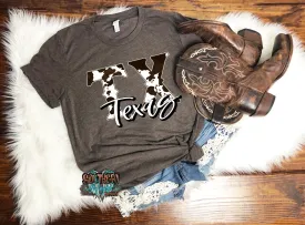 Cowhide Texas t-shirt