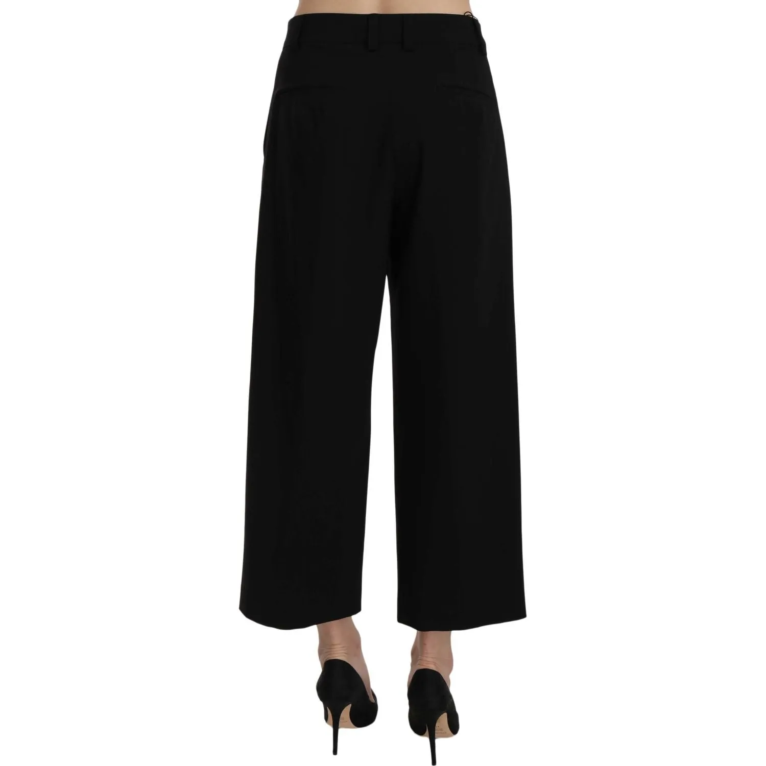 Dolce & Gabbana Elegant Black Cotton Trousers