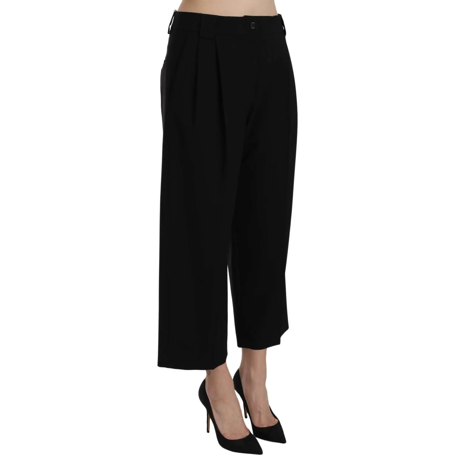 Dolce & Gabbana Elegant Black Cotton Trousers