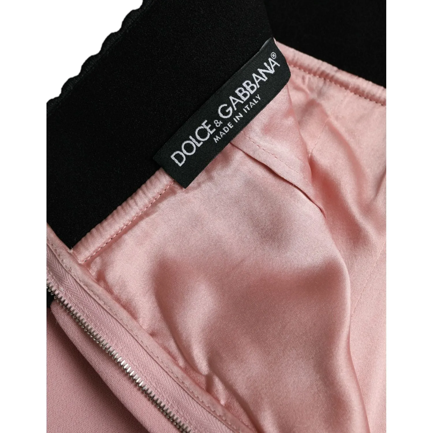 Dolce & Gabbana Elegant High Waist Pencil Skirt in Pink