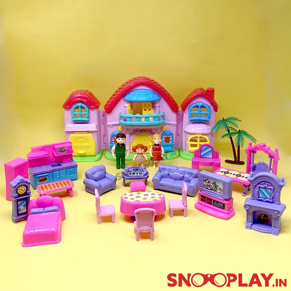 Family Welcome House Playset For Kids - Big (Doll House)