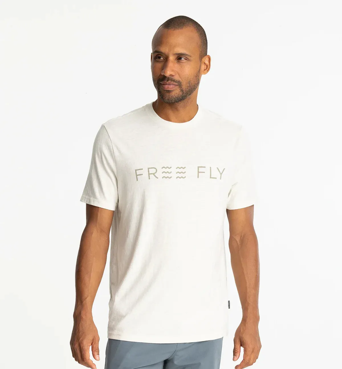 Free Fly Straightaway Tee in Heather Birch