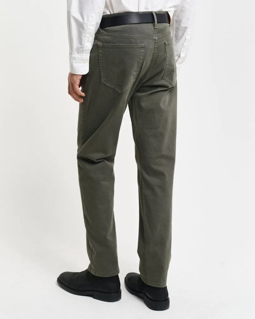 GANT - Regular Desert Jeans, Dark Earthy Green