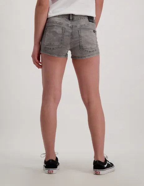 Girl's Cotton Denim Noalin Shorts - Grey Used