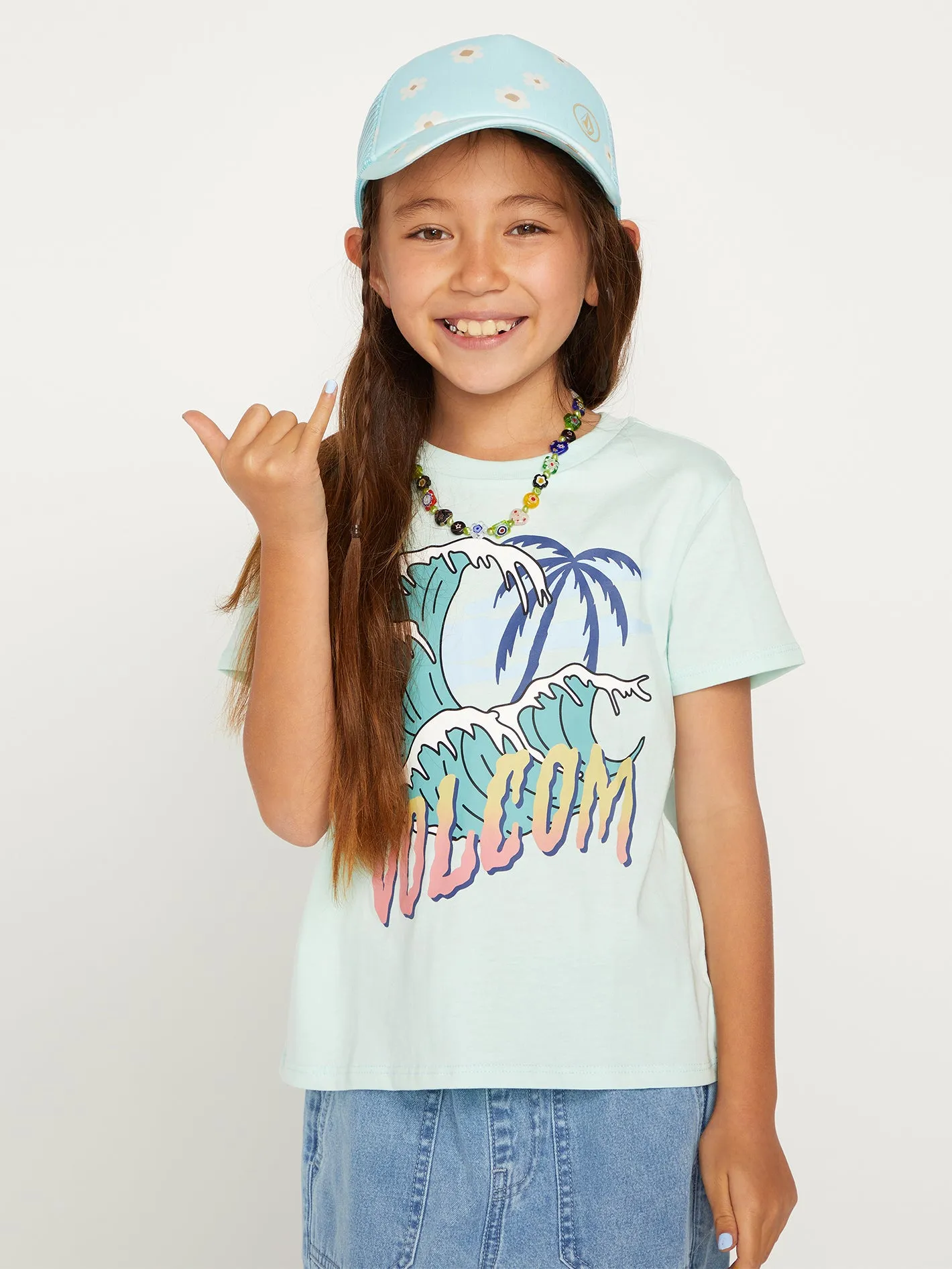 Girls Last Party Tee - Pale Aqua