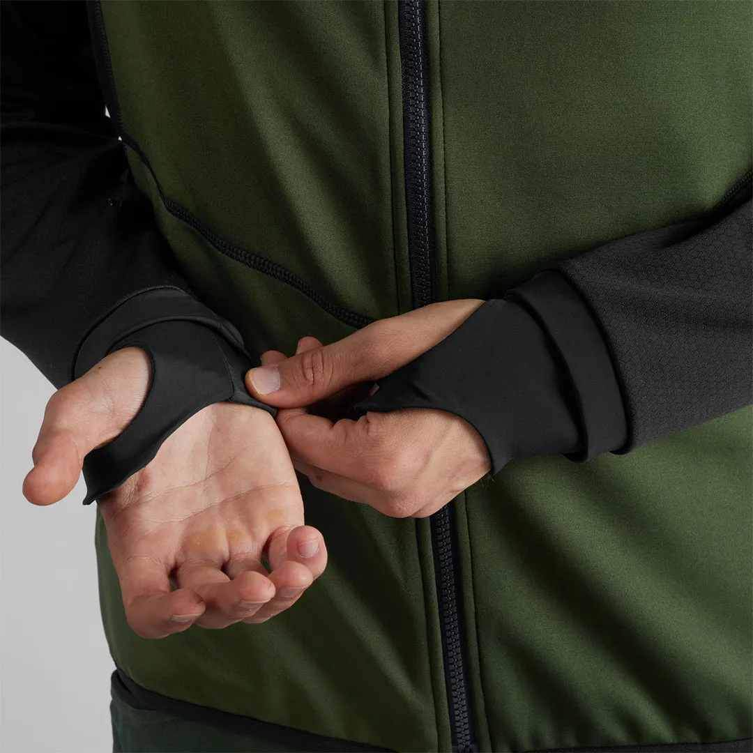 Harkila Scandinavian Fleece Jacket - Duffel Green/Black by Harkila