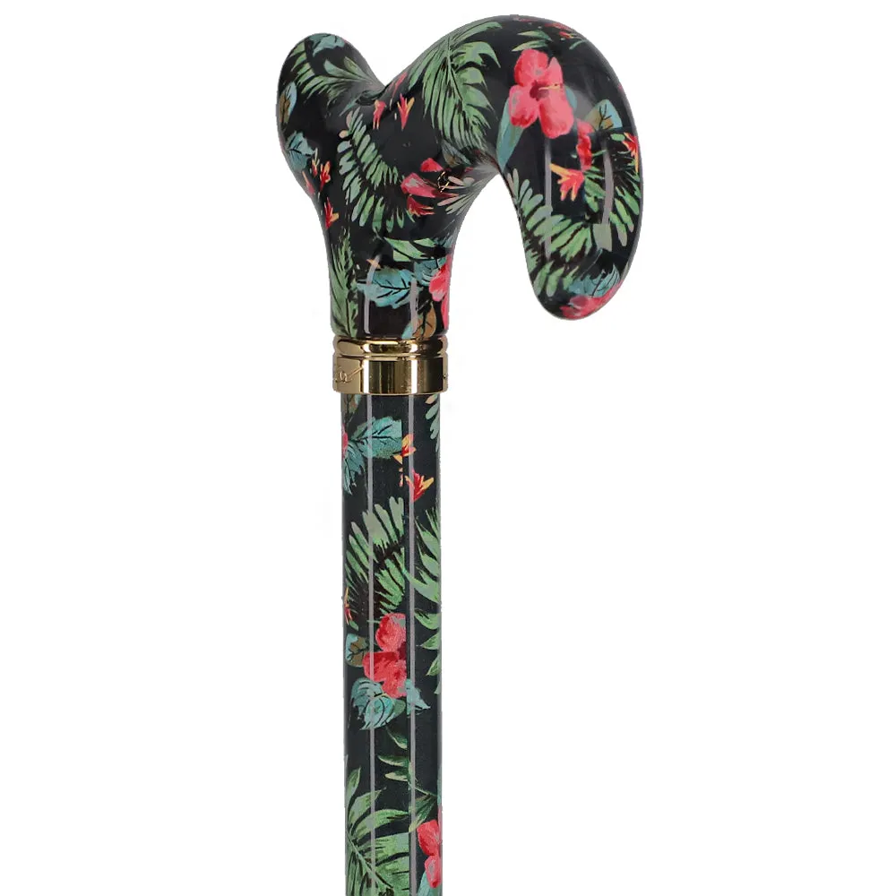 Island Way: Designer Adjustable Cane w/ Patterned Handle