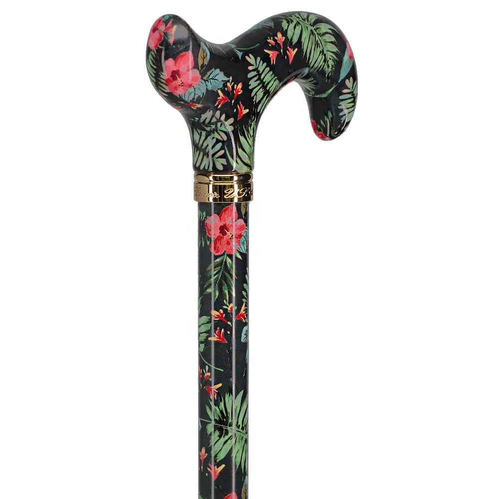 Island Way: Designer Adjustable Cane w/ Patterned Handle