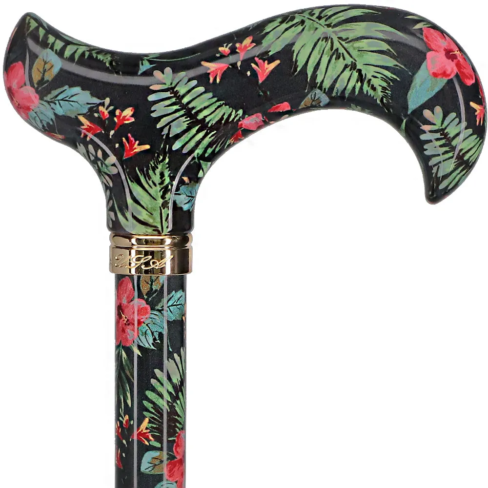 Island Way: Designer Adjustable Cane w/ Patterned Handle