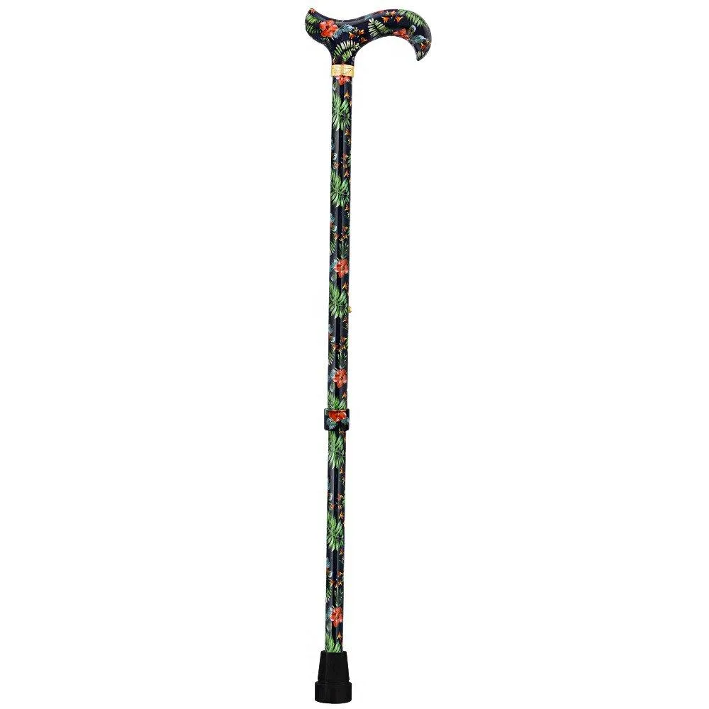 Island Way: Designer Adjustable Cane w/ Patterned Handle