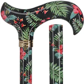 Island Way: Designer Adjustable Cane w/ Patterned Handle