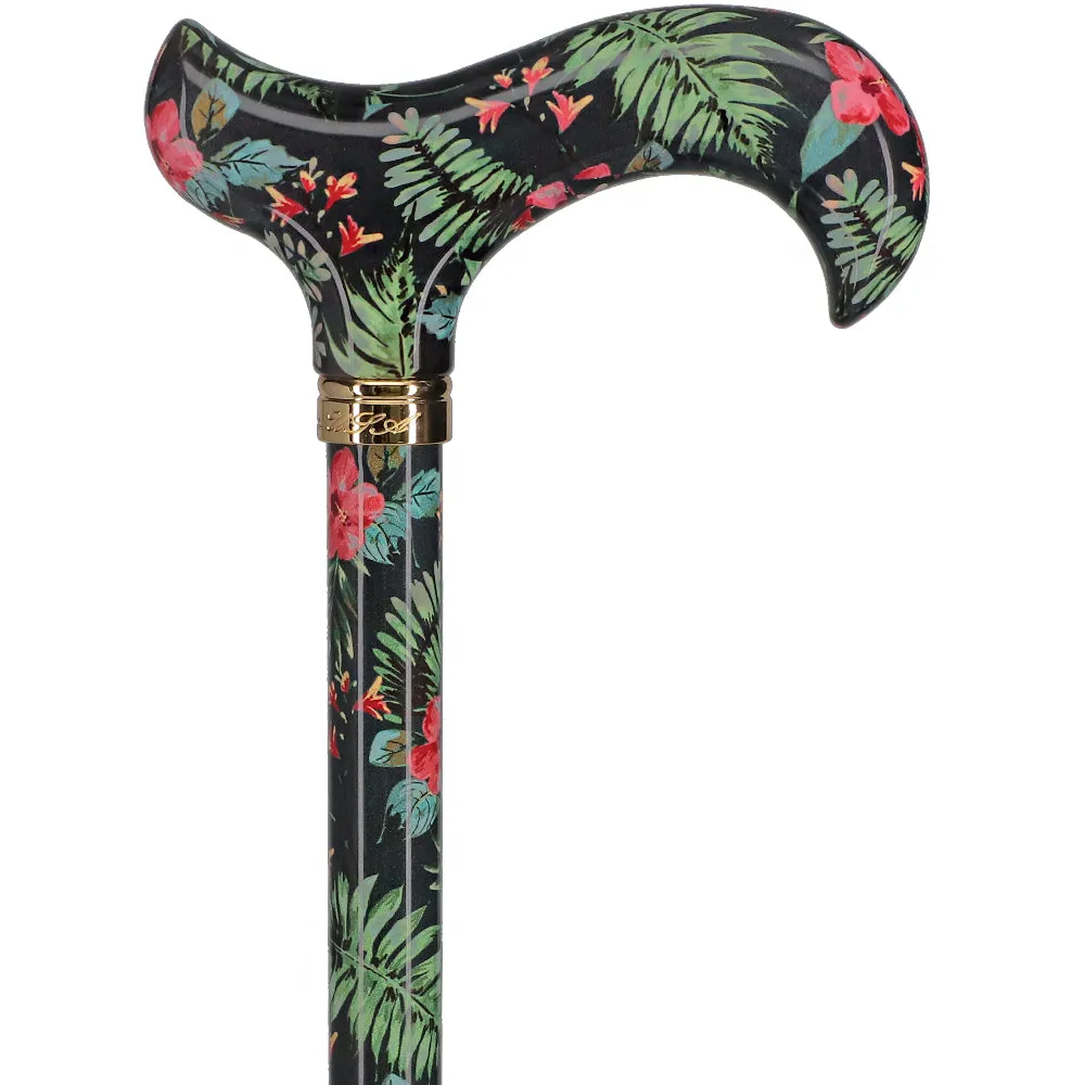 Island Way: Designer Adjustable Cane w/ Patterned Handle