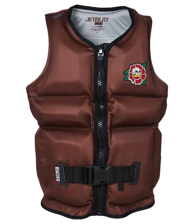 Jetpilot X1 Boys Neo Life Vest (2023) - Coffee