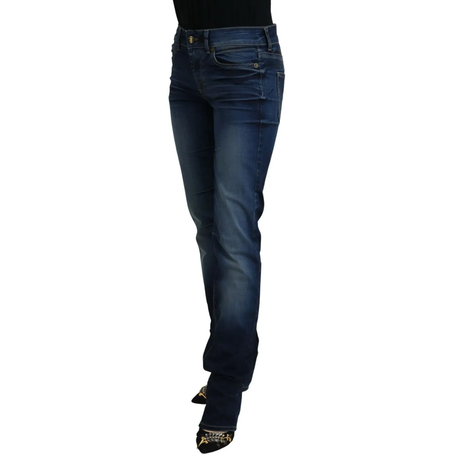 Just Cavalli Chic Low Waist Denim Pants in Blue