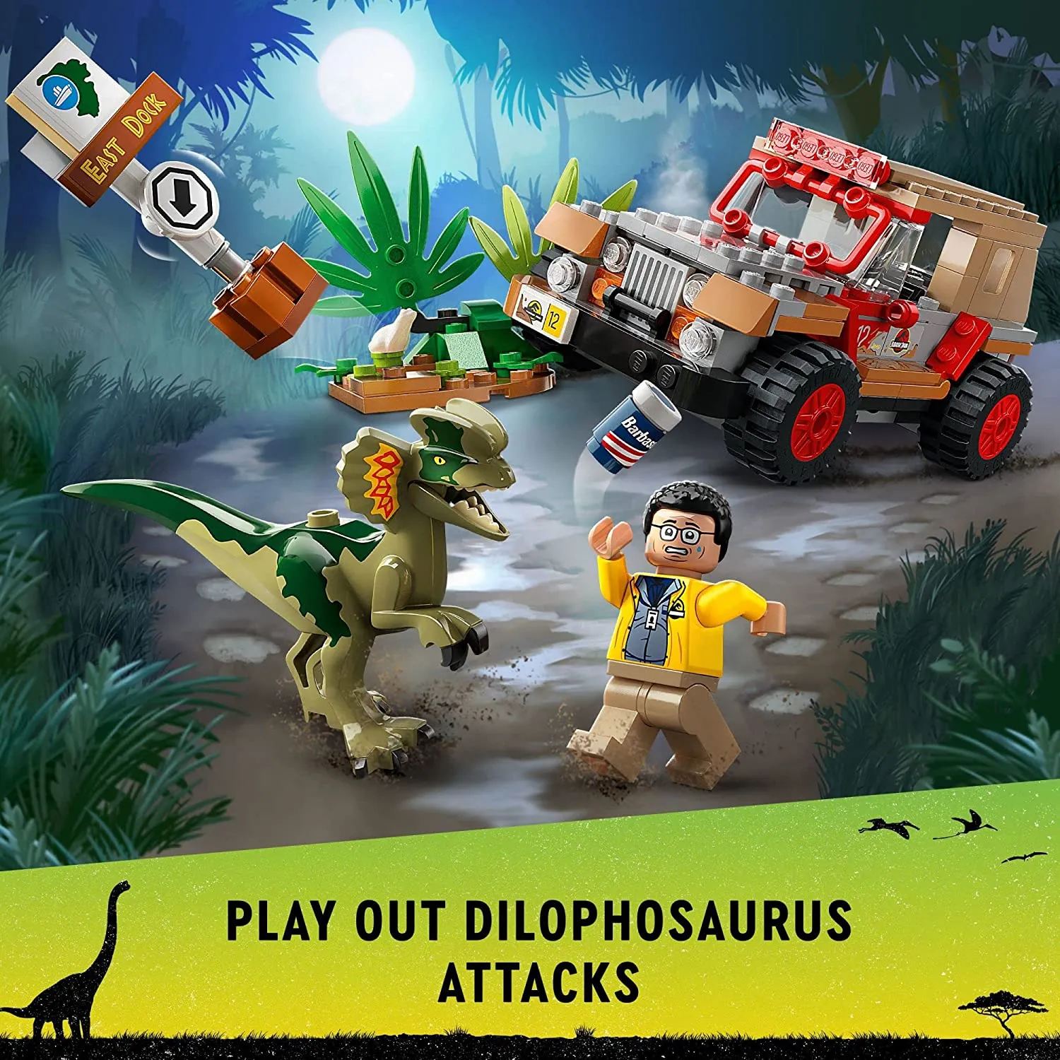 Lego 76958 - Jurassic Park Dilophosaurus Ambush