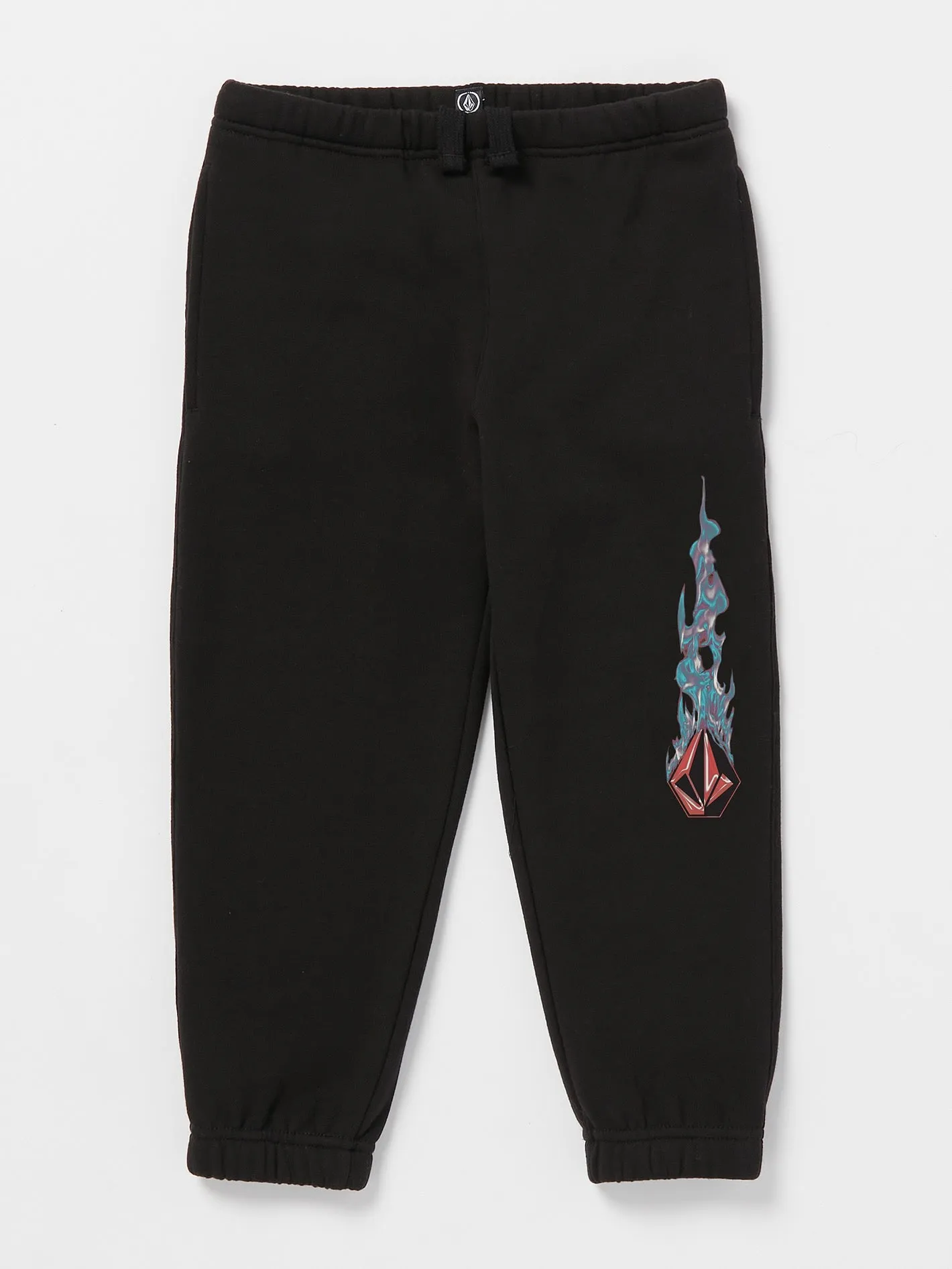 Little Boys Combust Elastic Waist Fleece Pants - Black