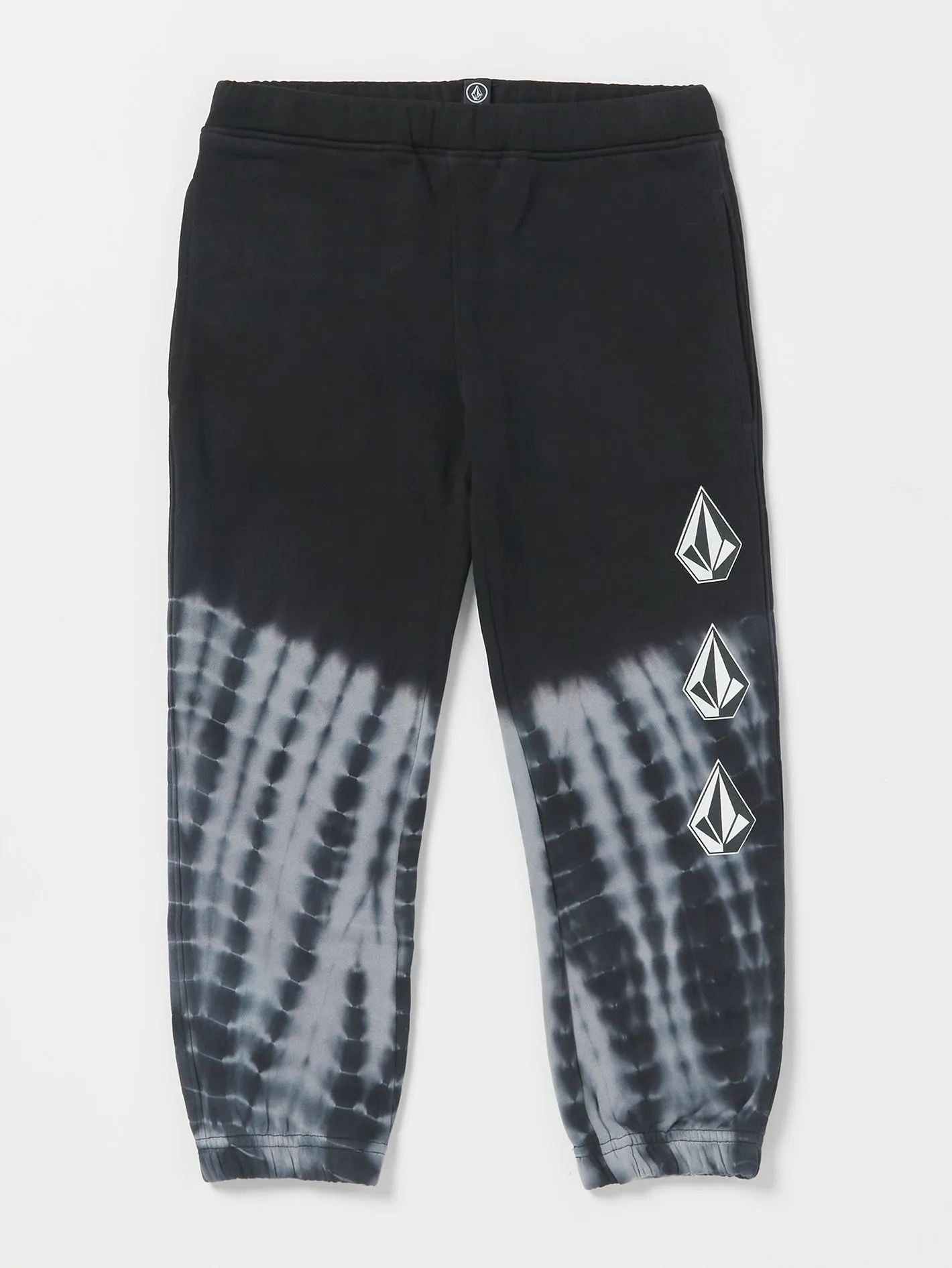 Little Boys Volcom Dyed Elastic Waist Fleece Pants - Black