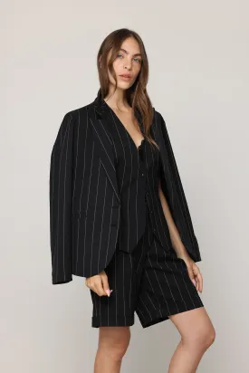 London Black and White Stripes Jacket