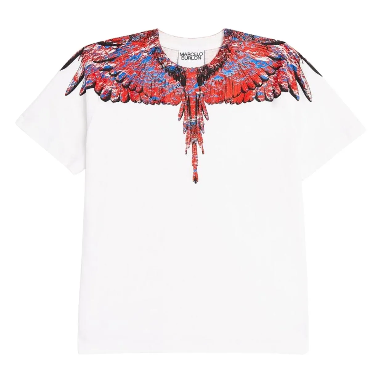 Marcelo Burlon Lunar Wings White & Pink T-Shirt