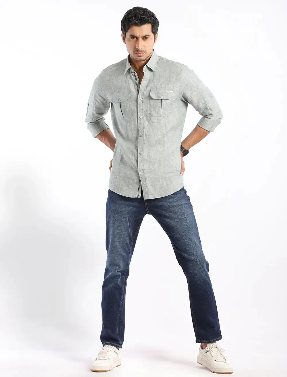 Men's Casual Linen Shirt