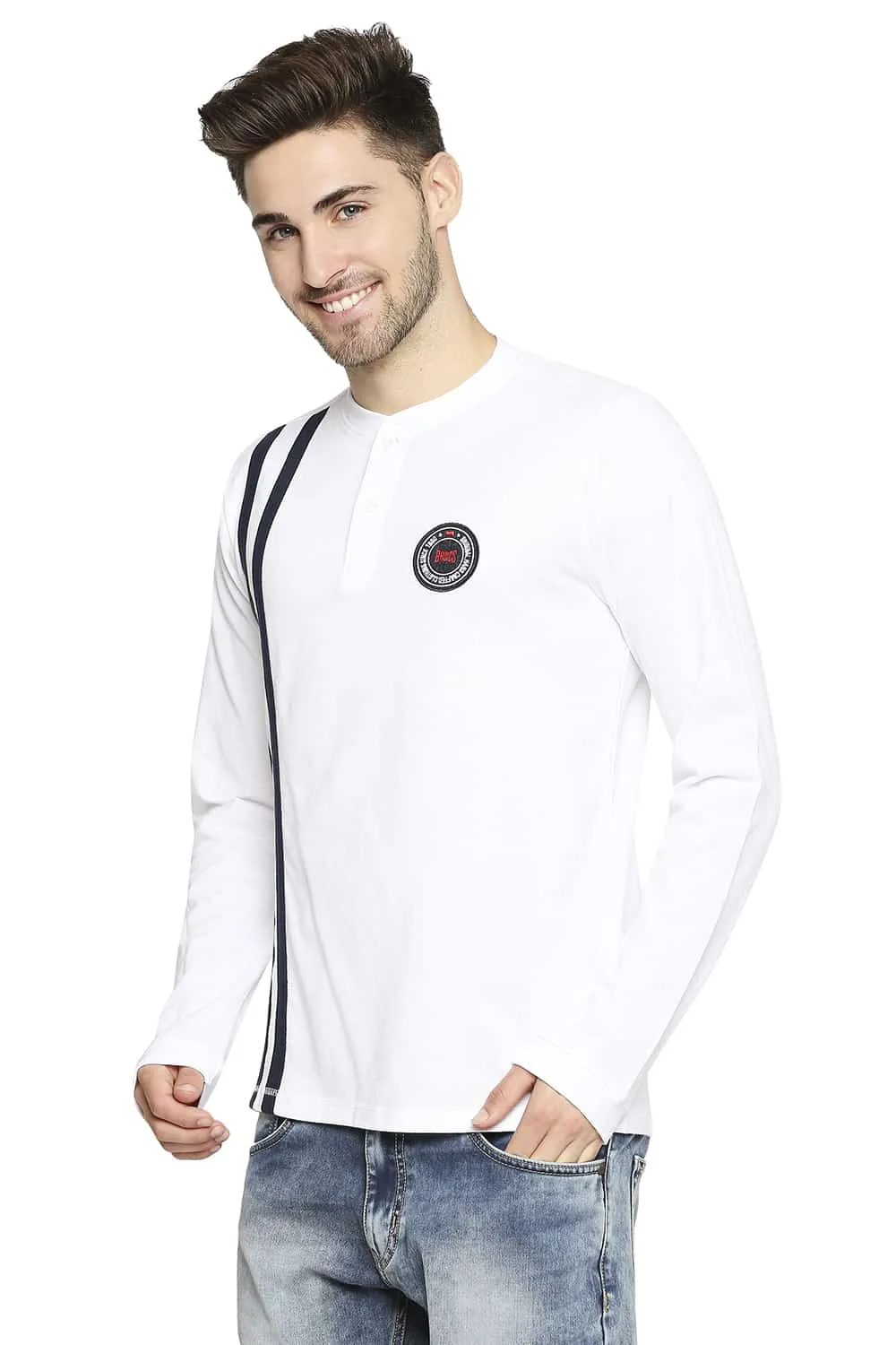 Muscle Fit Henley T-shirt