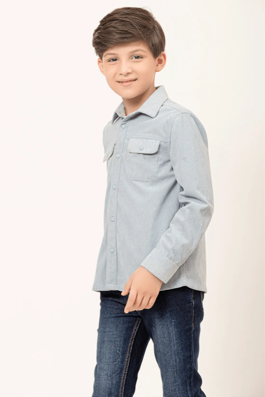 One Friday Varsity Chic Classic Blue Shirt for Boys