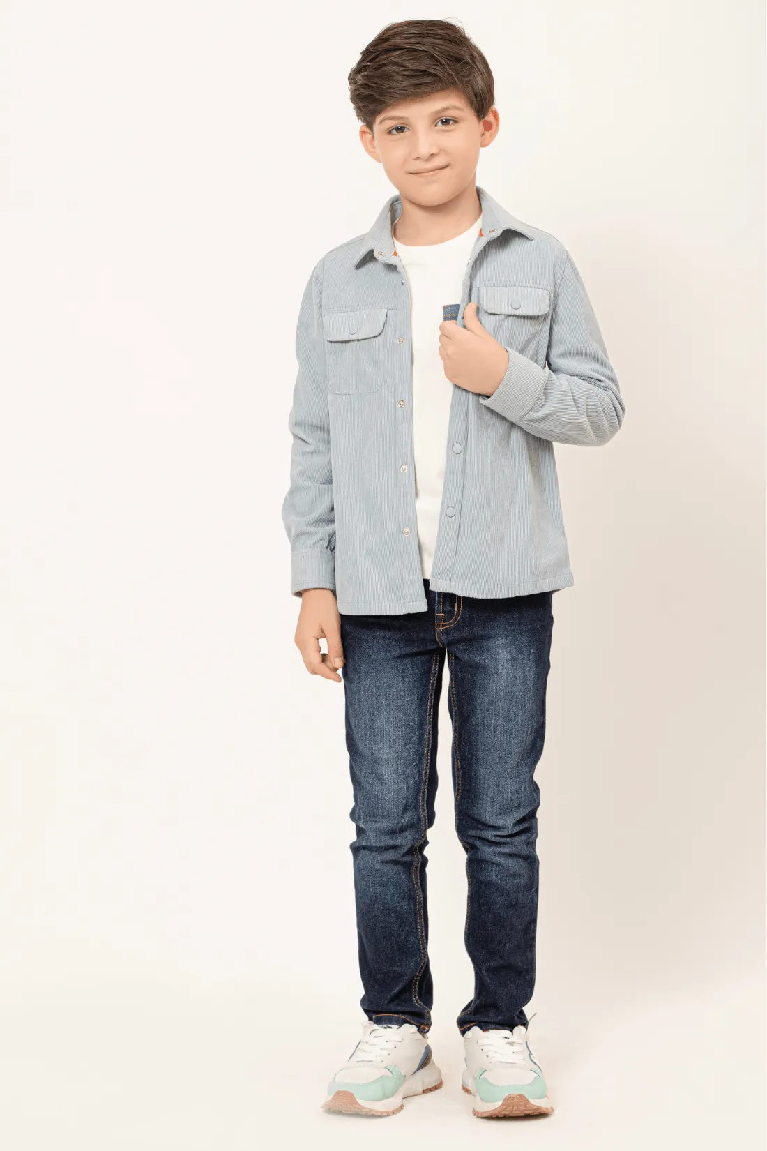 One Friday Varsity Chic Classic Blue Shirt for Boys