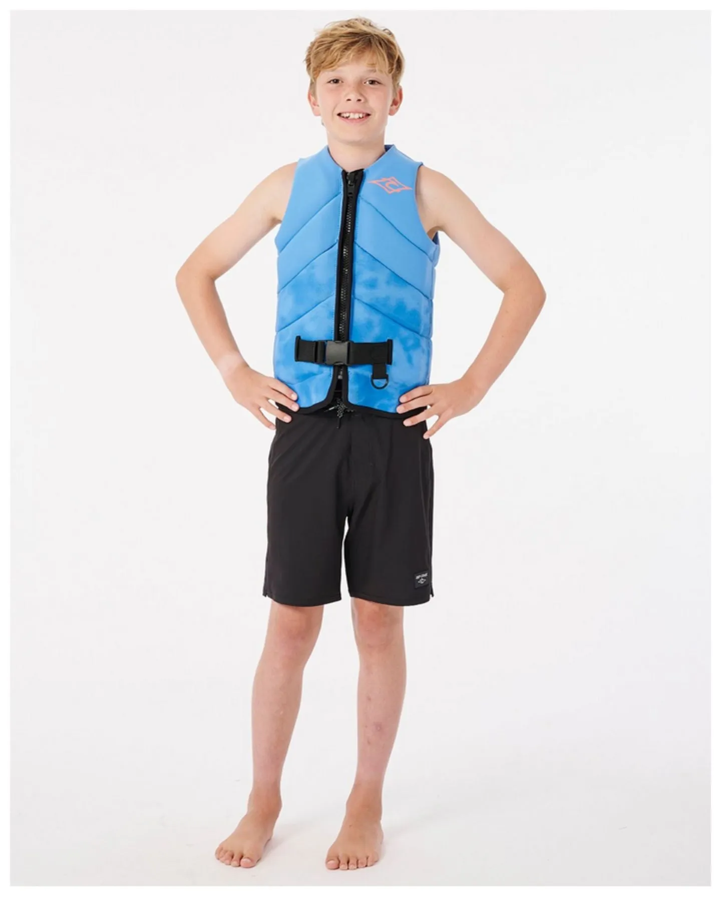 Rip Curl Boys' D Patrol Buoy Vest - Blue - 2024