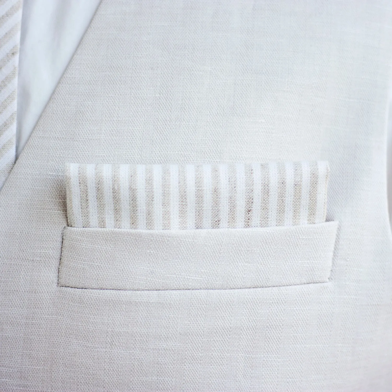 Sailor Bow Clip Or Headband / Gray Linen Stripe