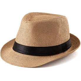 Straw Fedora Hats  Sun Hat for Men