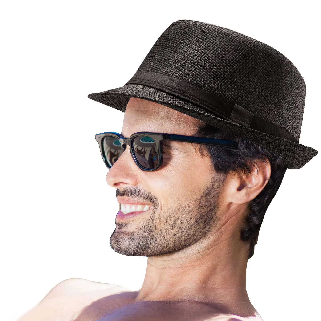 Straw Fedora Hats  Sun Hat for Men