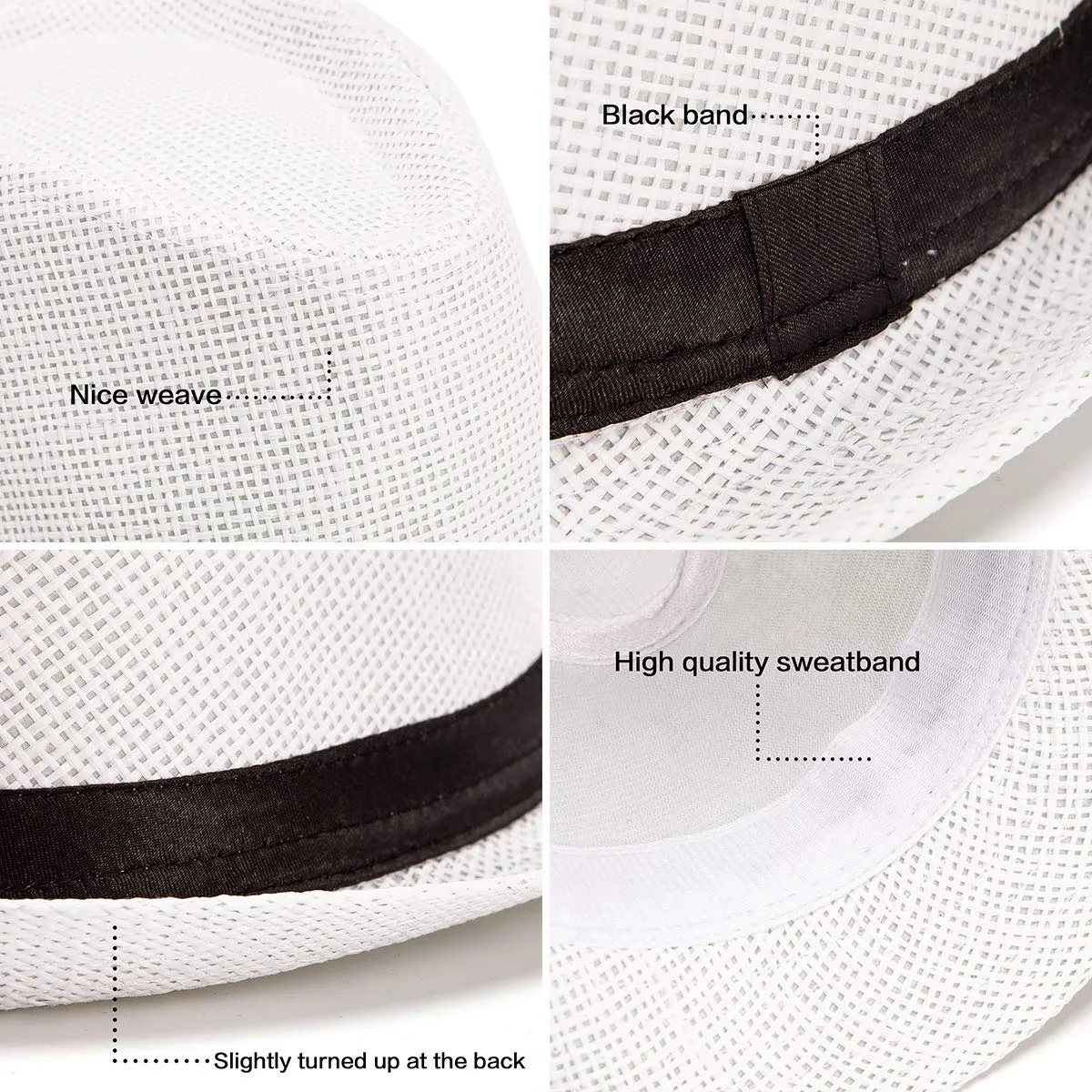 Straw Fedora Hats  Sun Hat for Men