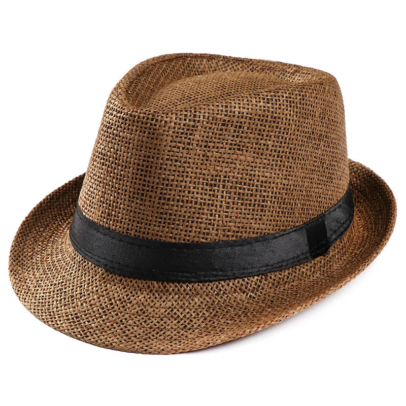 Straw Fedora Hats  Sun Hat for Men